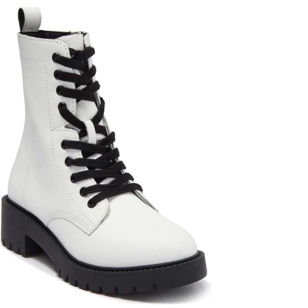 Steve Madden Checker Lug Sole Combat Boots sz 9.5